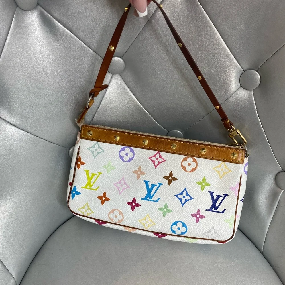 Louis vuitton vintage multi color pouchette - Picture 2 of 13